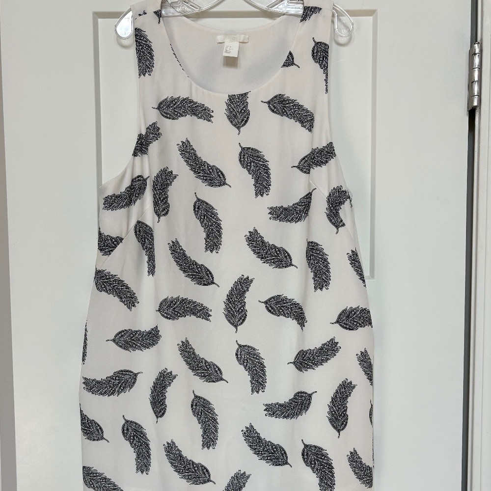 H&M Feathers Shift Dress